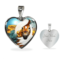 Load image into Gallery viewer, 18K Horse Gold Necklace Custom Engraved