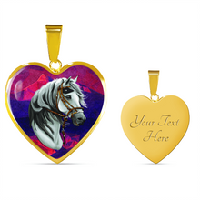 Load image into Gallery viewer, 18K Horse Gold Necklace Custom Engraved