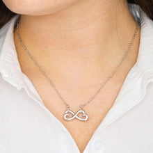 Load image into Gallery viewer, 21St Birthday Gift Infinity Hearts Necklace Your Future Will Be Bright Happy Birthday