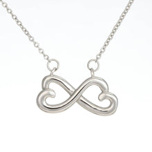 Load image into Gallery viewer, 24Th Birthday Gift Best Wishes Message Infinity Hearts Necklace
