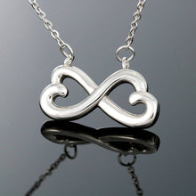 Load image into Gallery viewer, 35Th Birthday Gift Best Wishes Message Infinity Hearts Necklace