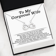 Load image into Gallery viewer, *Wf019* Gift For Wife - Heart-Shaped Infinity Symbol Necklace