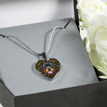 Load image into Gallery viewer, 18K Rottweiler Gold Necklace Custom Engraved
