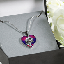 Load image into Gallery viewer, 18K Horse Gold Necklace Custom Engraved
