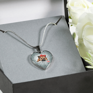 18K German Shepherd Mom Necklace Custom Engraved