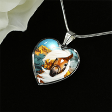 Load image into Gallery viewer, 18K Horse Gold Necklace Custom Engraved
