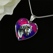 Load image into Gallery viewer, 18K Horse Gold Necklace Custom Engraved
