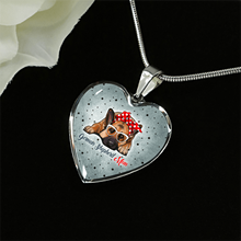 Load image into Gallery viewer, 18K German Shepherd Mom Necklace Custom Engraved
