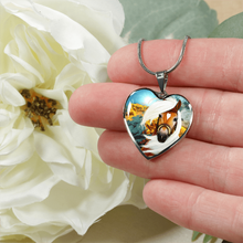 Load image into Gallery viewer, 18K Horse Gold Necklace Custom Engraved
