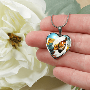 18K Horse Gold Necklace Custom Engraved