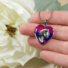 Load image into Gallery viewer, 18K Horse Gold Necklace Custom Engraved
