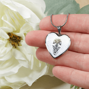 18K White Wolf Gold Necklace