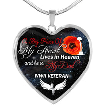 Load image into Gallery viewer, A Big Piece Of My Heart Necklace For Dads - Gift For Dads, Gift Idea For Dads. Custom Engraved
