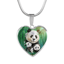 Load image into Gallery viewer, 18K Panda Gold Necklace Custom Engraved
