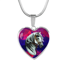 Load image into Gallery viewer, 18K Horse Gold Necklace Custom Engraved

