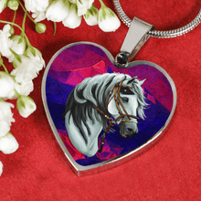 Load image into Gallery viewer, 18K Horse Gold Necklace Custom Engraved

