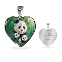 Load image into Gallery viewer, 18K Panda Gold Necklace Custom Engraved
