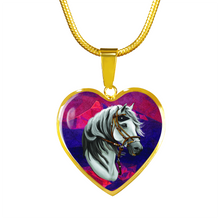 Load image into Gallery viewer, 18K Horse Gold Necklace Custom Engraved
