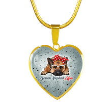 Load image into Gallery viewer, 18K German Shepherd Mom Necklace Custom Engraved
