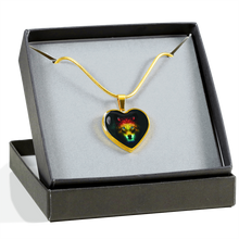 Load image into Gallery viewer, 18K Colorful Wolf Gold Necklace Custom Engraved
