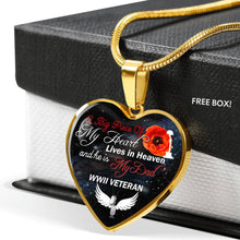 Load image into Gallery viewer, A Big Piece Of My Heart Necklace For Dads - Gift For Dads, Gift Idea For Dads. Custom Engraved
