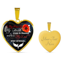 Load image into Gallery viewer, A Big Piece Of My Heart Necklace For Dads - Gift For Dads, Gift Idea For Dads. Custom Engraved
