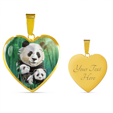 Load image into Gallery viewer, 18K Panda Gold Necklace Custom Engraved
