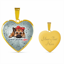 Load image into Gallery viewer, 18K German Shepherd Mom Necklace Custom Engraved
