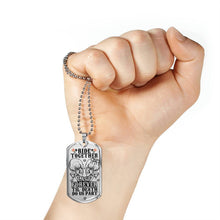 Load image into Gallery viewer, &#39;Til Death Do Us Part - Biker Dog Tag Necklace Custom Engraved

