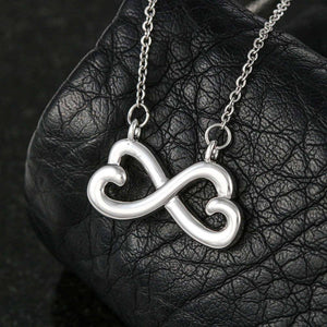 A Truly Great Mentor 2 Infinity Hearts Necklace