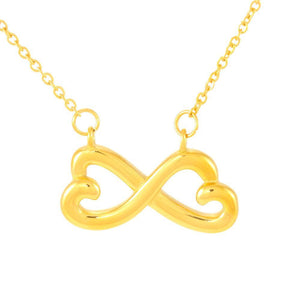 *Gf072* Gift For Girlfriend - Heart-Shaped Infinity Symbol Necklace