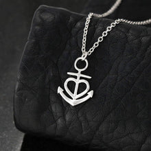 Load image into Gallery viewer, 70Th Birthday Gift Wising Message Anchor Necklace
