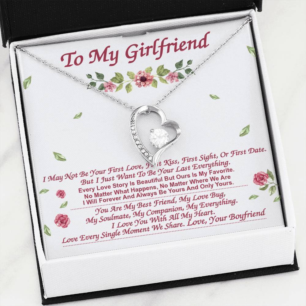 **Gf072 - Heart Necklace With Box Insert / Gift For Girlfriend