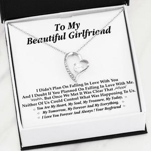 **Gf030 - Heart Necklace With Box Insert / Gift For Girlfriend