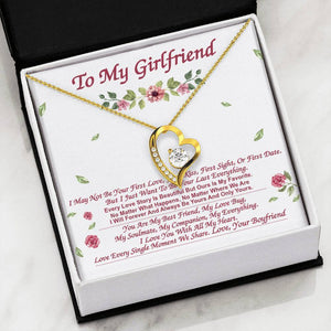 **Gf072 - Heart Necklace With Box Insert / Gift For Girlfriend