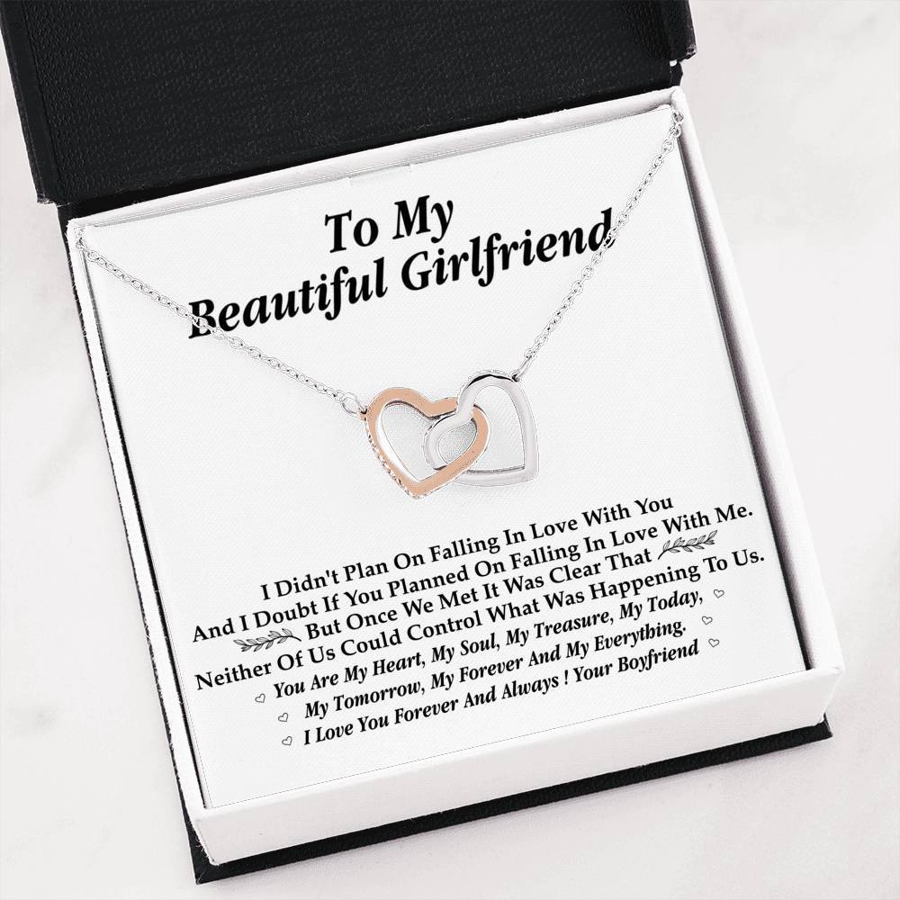 **Gf030 - Interlocked Necklace With Box Insert / Gift For Girlfriend