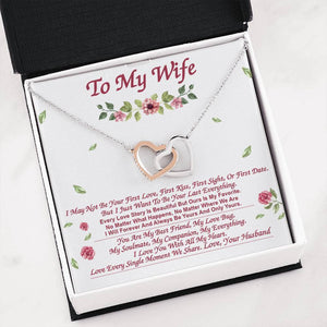 **Wf084- Interlocked Necklace With Box Insert / Gift For Wife