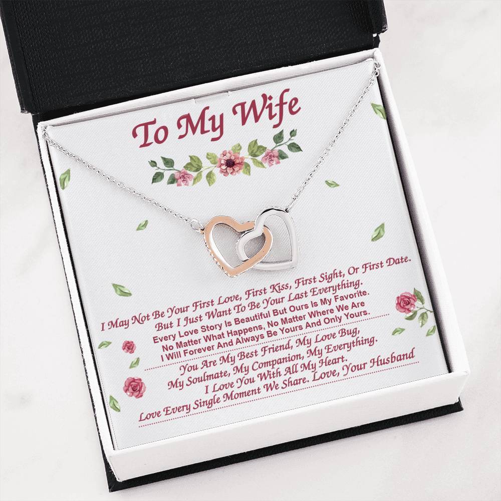 **Wf084- Interlocked Necklace With Box Insert / Gift For Wife