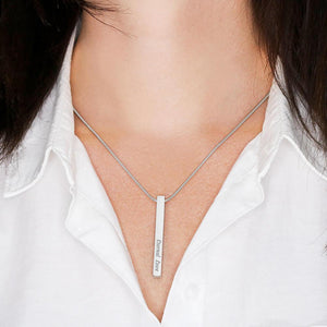 ShineOn Fulfillment Jewelry 4 Sided Stick Necklace