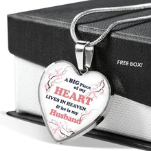 Load image into Gallery viewer, ShineOn Fulfillment Jewelry A Big Piece Of My Heart Lives In Heaven Necklace
