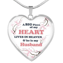 Load image into Gallery viewer, ShineOn Fulfillment Jewelry Luxury Necklace (Silver) / No A Big Piece Of My Heart Lives In Heaven Necklace
